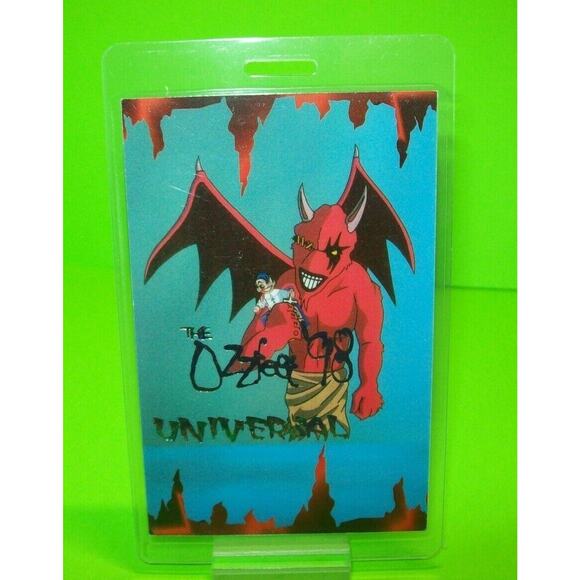 Ozzfest Ozzy Osbourne Pass Original 1998 UNUSED Heavy Metal Devil Rock Music - Picture 1 of 4